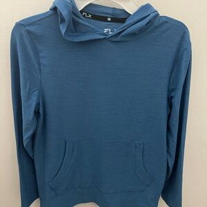 FLX Blue Hoodie Long Sleeve Shirt S 8 NWT